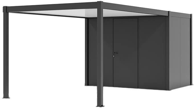 Carport - Modele - brevin Box 2M 4P Extremite