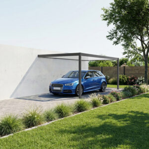 Carport - Integration brevin Adosse - 2 poteaux - extremite