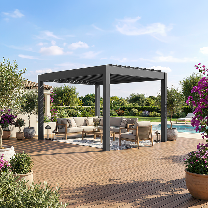 Pergola - Integration - abriva Autoportant 4 poteaux